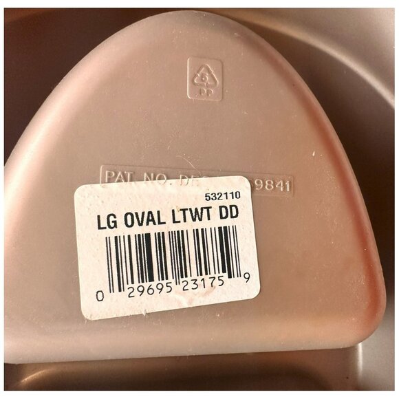 2 Compartment Pet Bowl Dish Plastic ~13" x 8-1/4" x 2-3/4" - Picture 4 of 4